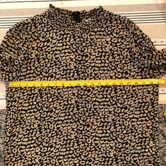 Molly Bracken Leopard Ruffle Neck Long Sleeve Top - Picture 5 of 10
